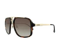 Carrera Square Havana Gold Brown Gradient Sunglasses Carrera Brown One Size