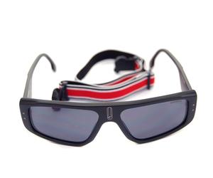CARRERA 1022 003 58mm Mens Square Plastic Sport Sunglasses MATTE BLACK GREY BAND
