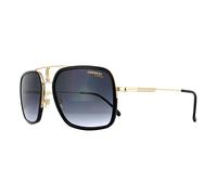 Carrera Men's Aviator Gold Black Dark Grey Gradient Sunglasses Carrera Black One Size