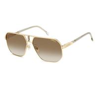 Carrera 1062 Sunglasses 100% UV Brown Glass Rectangular Black Metal
