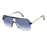 Carrera 1066/S BLACK CRYSTAL/DARK BLUE SHADED 63/12/145 men Sunglasses