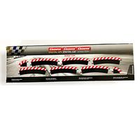 Curbs Outdoor For Curve Radius 30 Degree (6) + Terminals (2) Slot Car