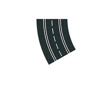 Carrera 20020572 Digital 124 Slot Car 2/30° Curve Track (6Pcs) 1:24 Accessory, Schwarz, 8 to 10.9 Inches