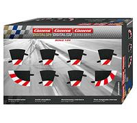 Carrera 20020590 Digital 124 Inside shoulder curve 1/30° (6), end piece (2) Slot Car Track Accessory