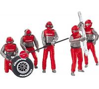 Carrera 20021131 Set of figures, mechanics, Crew red Slot Car Racing Accessory