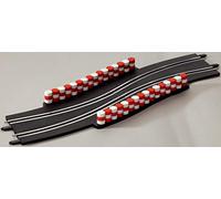 Carrera 20061647 61647 Chicane Narrowing Section with Tire Stacks Add On Track Parts for GO & Digital 143 Slot Car Racing Sets, Black