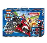 Carrera 20062535UK PAW Patrol Ready Race Rescue - GO!!! Slot Racing Track With UK Plug, For Children From 6 Years And Adults,1:43 Scale, 4.9 Metres, With PAW Patrol - Chase & Marshall