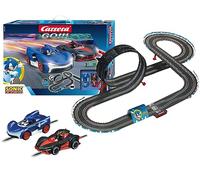 Carrera 20062566UK GO!!! Sonic The Hedgehog Slot Car Racing Track for Children from 6 Years and Adults, 4.9 m Race Track with Looping and Sonic and Shadow, 2 Hand Controls with Turbo Button
