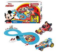 Carrera 20063045 Disney FIRST Fun Slot Car 3 Years | 2.4m Race Mickey Mouse and Donald Duck | Gifts for Children for Birthday & Christmas, Multicolured, Track length 2.4 m