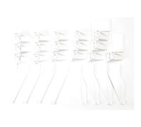 Carrera 20085219 Digital 16 Guardrail Holders, 4 End, 2 Connecting Pieces for Track Scale 124