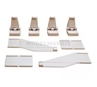 16 Guard Rail Supports, 4 Terminals, 2 Slot Car Accessories Track Connectors