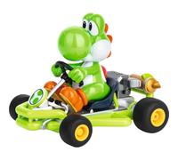 Carrera 200988 RC Official Licensed Mario Kart Pipe Kart Yoshi 1:18 Scale 2.4 GHz Remote Radio Control Car with Rechargeable LiFePO4 Battery - Kids Toys Boys/Girls