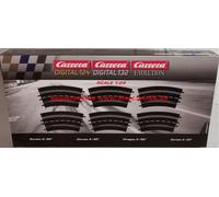 Carrera 20573 20020573 132 / Digital 124 / Evolution Slot Racing Track Curve 3/30 (6), Schwarz, One Size