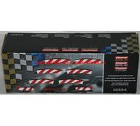 Carrera 20020594 Inside shoulder high banked curve 2/30° (6), end piece (2) Slot Car Track Accessory