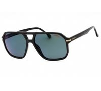 CARRERA 302/S 02M2 Q3 Sunglasses Black Gold Frame Gray Polarised Lenses 59mm