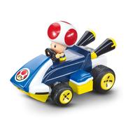 Carrera RC Mario Kart Mini RC Toad, For Children and Adults, Boys & Girls, Unique Original Licence, Instant Driving Fun with Ready to Run, Authentic Mario Kart Experience, Blue