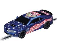 Carrera 64290 Chevrolet Camaro Stars 'n Stripes 1:43 Scale Analog Slot Car Racing Vehicle GO Slot Car Toy Race Track Sets