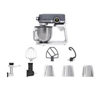 Carrera 657 Silver Led Display 8 Speed 800 W Quiet Operation Stainless Steel Stand Mixer