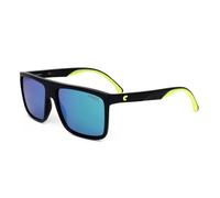 Carrera 8055/s 7ZJ/Z9 BLACK GREEN Sunglasses Men's Propionate, Standard, 58