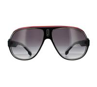 Carrera Aviator Black Crystal White Red Dark Grey Gradient Sunglasses Black One Size