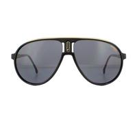 Carrera Aviator Black Grey Champion65 Sunglasses Black