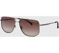 CARRERA Black Metal Aviator Sunglasses with Amber Lenses - Size: 59 - male