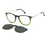 Carrera CA 332/CS 4C3/UC Man Sunglasses Acetate Green Green Squared Polarized Clip-on