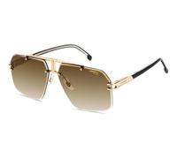 Carrera CARRERA 1054/S 2M2/86 Man Sunglasses Metal Gold / Black Brown Squared Shaded