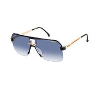 Carrera CARRERA 1066/S 7C5/08 Man Sunglasses Plastic Black Blue Squared Normal Shaded