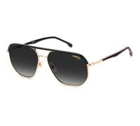 Carrera CARRERA 304/S W97/9O Man Sunglasses Steel Gold / Black Grey Geometric Shaded