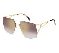 Carrera Woman CARRERA 3041/S VVP/YK Sunglasses Metal Gold Brown Squared Mirrored Shaded