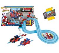 Carrera FIRST 20063050 Spidey Go Webs Go - FIRST Slot Car Racing Track For Children From 3 Years, 2.9 Metres, With Spidey And His Amazing Friends - Spidey & Spin