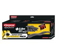 Carrera GO!!! Track Extension Pack Super Hump 2 Metres Additional Track With 4 Straights, 2 Humpback Sections & 1 Tunnel, Compatible With All Slot Racing Tracks