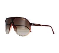 Carrera Sunglasses Champion 65/N 7W5/HA Burgundy Shade Brown Gradient