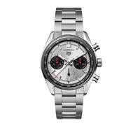Carrera Chronograph 39mm Mens Watch Silver