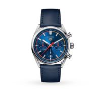 Carrera Chronograph 42mm Mens Watch Blue