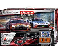 Carrera Evolution 20025245UK Flames and Fame Slot Car Racing Track for Children from 8 Years and Adults With UK Plug,1:32 Scale, 5.3 Metres, With Mercedes-AMG GT3 Evo & KX-BOW GTX
