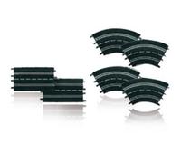 Carrera Evolution 20026955 Extension Set (2 straights, 4 Curves 1/30°), Black