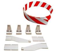 Carrera Evolution Digital 124 132 3 M. Guard-Rail White Red 24 Slot Supports