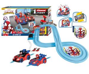 Carrera FIRST 20063050 Spidey Go Webs Go - FIRST Slot Car Racing Track For Children From 3 Years, 2.9 Metres, With Spidey And His Amazing Friends - Spidey & Spin