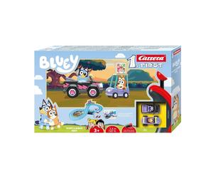 Carrera First Bluey vs Bingo On The Track Race Car Set