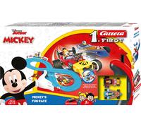FIRST Mickey's Fun Race - Slot Car Racing Track for Children from 3 Years | 2.4m Race Track with Mickey Mouse and Donald Duck | Gifts for Children for