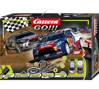 Carrera GO 20062495UK Super Rally 1:43 Scale, 4.9 Metres, With DS 3 WRC 2012 Red Bull Lefebvre and DS3 WRC 2015 M Ostberg, Suitable from 6 Years+, UK Plug Version