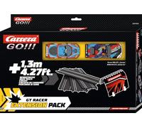 Carrera GO GT Racer Slot Car Racetrack Extension Pack 1:43 Scale Add On Accessory Includes 4.27-ft of Track, Tunnel, and 2 Cars