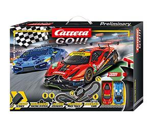 Carrera GO Race the Track Race Track Set, 6.2 m Electric Race Track with Lamborghini Huracán GT3 & Ferrari 488 GT3, with 2 Hand Controls & Track Parts, for Children from 6 Years and Adults, 20062526