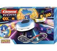 Carrera GO!!! Sonic the Hedgehog CrossWorlds 1:43 Scale Battery Operated Slot Car Racing Set, 4.9 Metres, With Sonic The Hedgehog and Miles Tails Prower, Suitable from 6 Years+