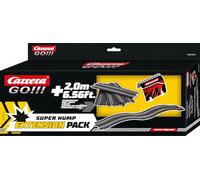 Carrera GO Super Hump Slot Car Racetrack Extension Pack 1:43 Scale Add On Accessory Includes 4.27-ft of Track, Tunnel, and Hump Track