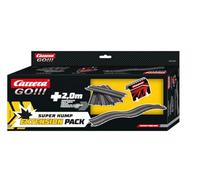 Carrera GO!!! Track Extension Pack Super Hump 2 Metres Additional Track With 4 Straights, 2 Humpback Sections & 1 Tunnel, Compatible With All Slot Racing Tracks