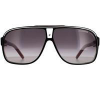 Carrera Unisex's Grand Prix 2 9O T4O Sunglasses, Bkcr Bkwhred/Dark Grey Sf, 64