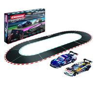 Carrera Hybrid Hyperdrive Fury, New Generation Racing Fun, With Ford Mustang No.64 and BMW GT3 No.99, 1:50 Scale, Hybrid Tech with AI Support, Control via Smartphone App, Suitable For 10 Years+